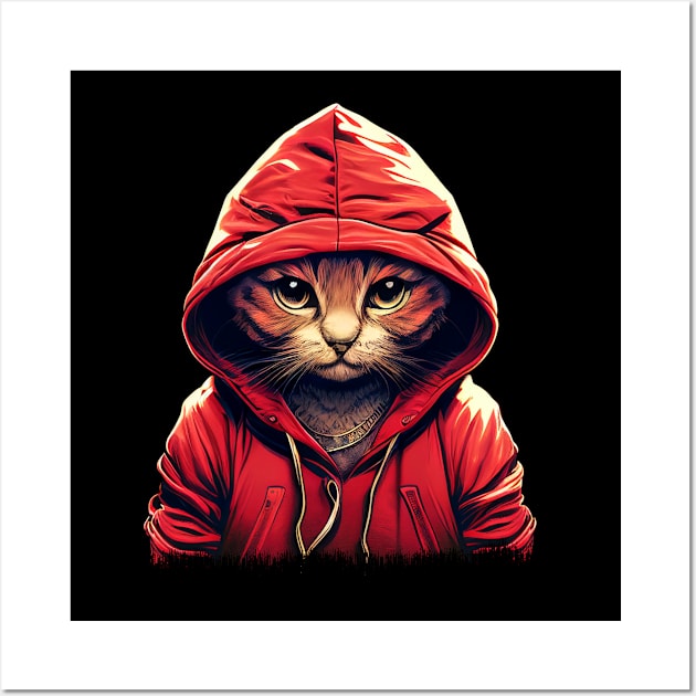 Urban Cool Cat Wall Art by MintaApparel